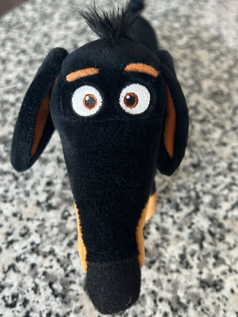 Ty Black and Tan Dachshund Plush Toy